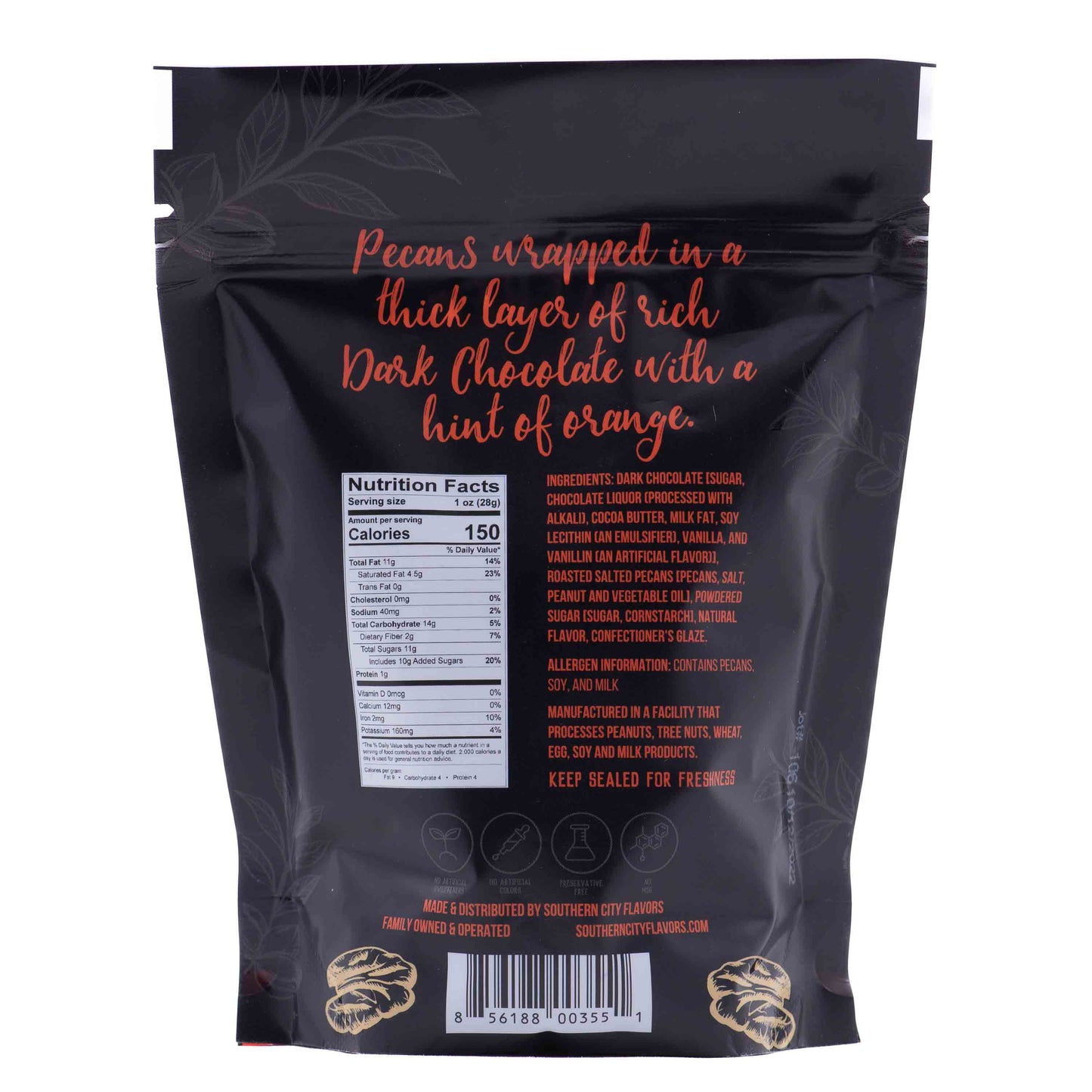 Dark Chocolate Gran Marnier Pecans